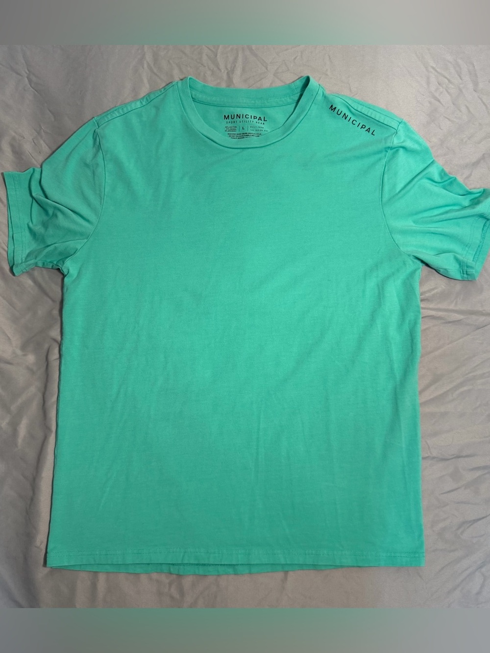 Men's Mint Green Crew Neck T-Shirt